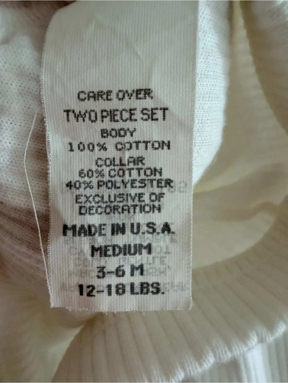 Dior Cream Ribbed Knit Matching Set